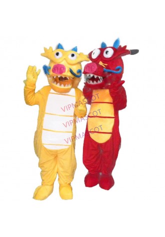 High quality EVA Material Helmet 4 style dragon Mascot Costumes Crayon Cartoon Apparel Birthday party Masquerade 976