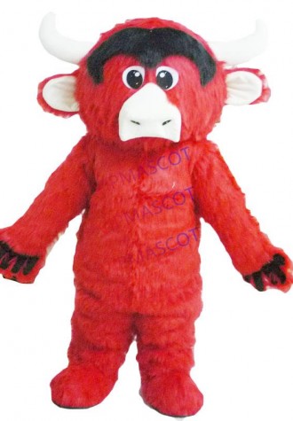 Make EVA Material Helmet Luxury Plush Red Bull Mascot Costumes Cartoon Apparel Birthday party Masquerade cosplay 871