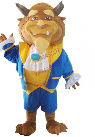 High quality Make EVA Material Beauty and the Beast Mascot Costumes Cartoon Apparel Birthday party Masquerade 989
