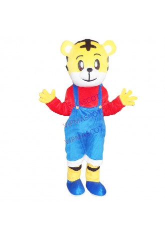 Tiger Adult Mascot Costume Cartoon Apparel advertisement costumes Halloween Birthday party