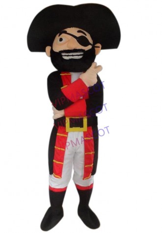 Pirate captain cartoon mascots and shark mascot costumes cosplay for adult