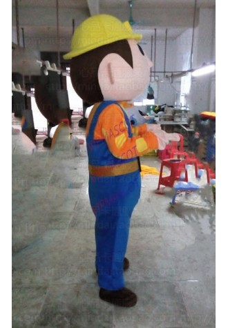 Bob The Builder Mascot Costume Adult Mascot Costume for Halloween Party Dress Amusement Park Outfit Free Shipping
