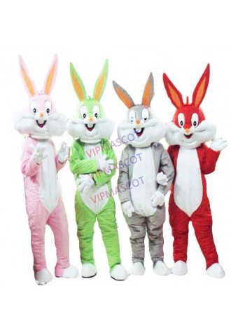 New Bugs Bunny Cartoon Mascot Adult Costume Cosplay Costumes Free Shipping