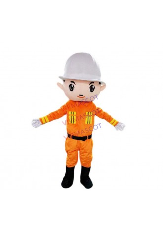 Fireman Mascot Costume Fancy Dress Cosplay Theme Mascotte Cartoon Character Mascot Adult Size New Arrival Free Shipping