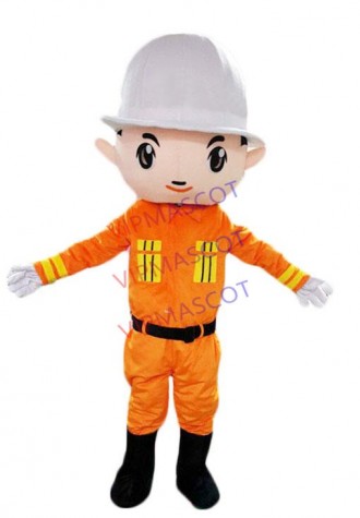 Fireman Mascot Costume Fancy Dress Cosplay Theme Mascotte Cartoon Character Mascot Adult Size New Arrival Free Shipping