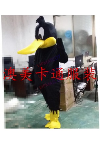 Smart Black Mascot Costume fancy dress costume Halloween party Outfit