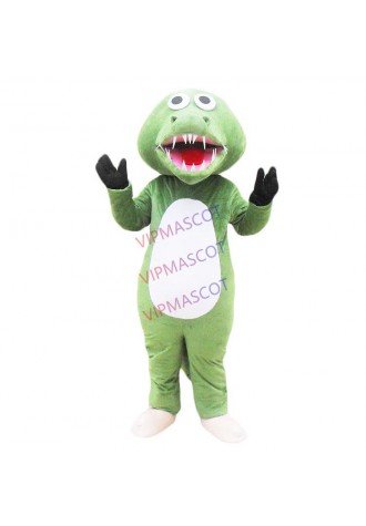 Green crocodile Mascot Costumes Cartoon Apparel Birthday party Masquerade