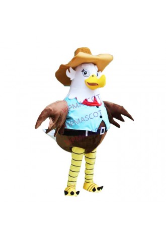 Custom made Eagle Bird Mascot Walking Costume Cartoon Character Mascot Outfit Suit Fancy Suit