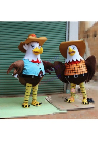 Custom made Eagle Bird Mascot Walking Costume Cartoon Character Mascot Outfit Suit Fancy Suit