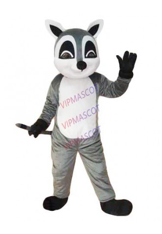 Cute Grey Racoon Mascotte Costume Adult Mascot Character Costume Cartoon Halloween Purim party