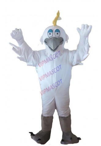 Seagull Mascot New Snow Geese Egret Bird Mascot Costume Adult Character Cosplay Ceremony Apparel