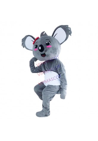 Animal Koala Mascot Costume Cartoon Character Performance Clothing Mascot Costume for Halloween Carnival Birthday Party Dress