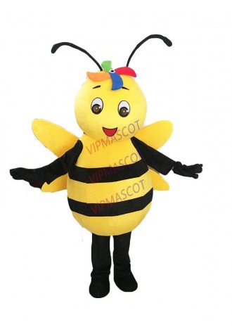Bee Hornet Mascot Costume Yellow Bee Mascot Adult Character Costume Cosplay Apparel Wasp Bee Mascot Costume for Halloween Party