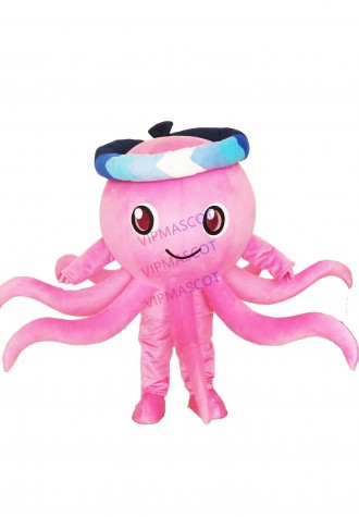 Pink Octopus Mascot Costumes Cartoon Apparel Birthday Party for Adults Gift for Halloween Carnival party Apparel