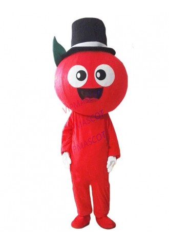 Red Apple Mascot Costume Fruit Mascot Costumes  Fruit Cartoon Apparel Adult Size Free Shipping for Halloween Birthday Party
