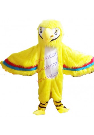 The prettiest Make EVA Material Helmet Yellow parrot Mascot Costumes Cartoon Apparel Birthday party Masquerade 899