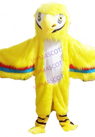 The prettiest Make EVA Material Helmet Yellow parrot Mascot Costumes Cartoon Apparel Birthday party Masquerade 899