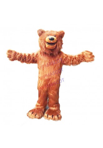 Factory direct cutest brown bear mascot costume movie props show cartoon costume Cosplay 422