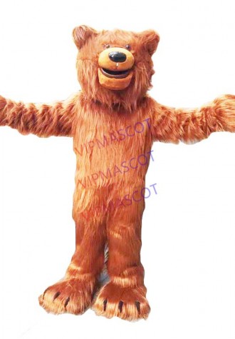 Factory direct cutest brown bear mascot costume movie props show cartoon costume Cosplay 422