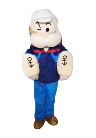 Popeye Mascot Costume Character Feature Costume Fancy Dress Outfit Halloween Cosplay party