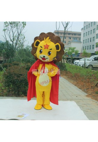 Custom Cute Lion Mascot Costume Cartoon Character Suit Adult Size Carnival Costume Fancy Dress Animal Mascot Costumes