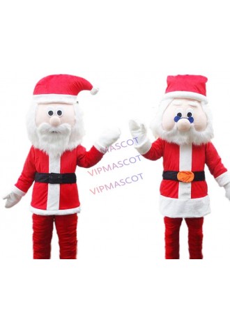 Santa Claus Mascot Costume Christmas man Mascot Costume Cartoon Fancy Dress