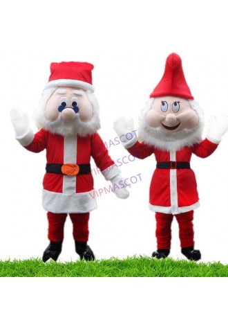 Santa Claus Mascot Costume Christmas man Mascot Costume Cartoon Fancy Dress