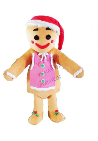 Gingerbread man Mascot Costume Character Fancy Dress Suit Cartoon Chase costume