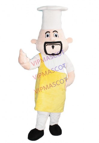 Cook Chef Kitchener Baker Mascot Costume Adult Cartoon Character Outfit Suit mascot