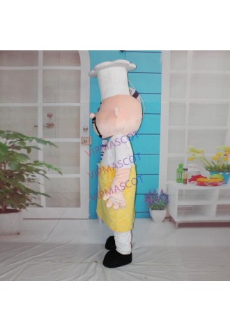 Cook Chef Kitchener Baker Mascot Costume Adult Cartoon Character Outfit Suit mascot