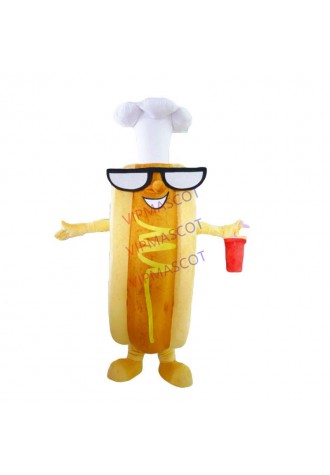 New adult hot dog mascot costume hot dog
