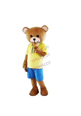 Mascot costume brown bear cartoon costume in adult size