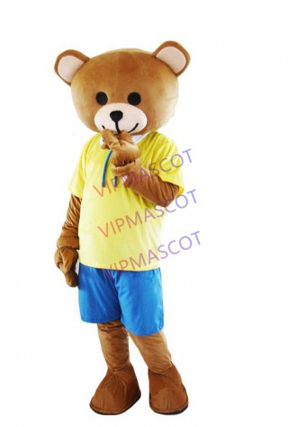 Mascot costume brown bear cartoon costume in adult size