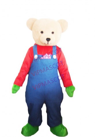 mascot Braces bear  costume for  adult costume