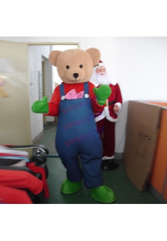 mascot Braces bear  costume for  adult costume