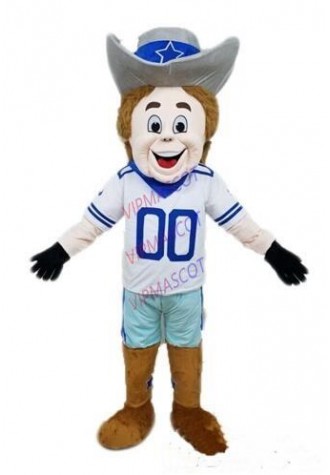 Character Cosplay Dallas Cowboy Rowdy Mascot Costume Halloween Purim party fancy dress Outdoor Costumes