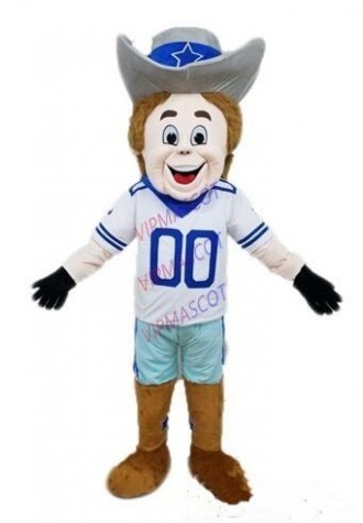 Character Cosplay Dallas Cowboy Rowdy Mascot Costume Halloween Purim party fancy dress Outdoor Costumes