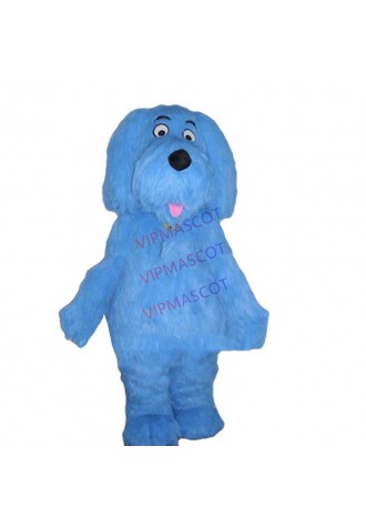 mascot Christmas Blue Plush Dog Mascot Costume Adult Size Xmas Animal BLUE DOG mascotte Outfit Suit Fancy Dress FREE SHIP