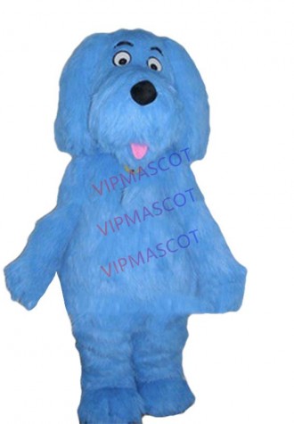 mascot Christmas Blue Plush Dog Mascot Costume Adult Size Xmas Animal BLUE DOG mascotte Outfit Suit Fancy Dress FREE SHIP