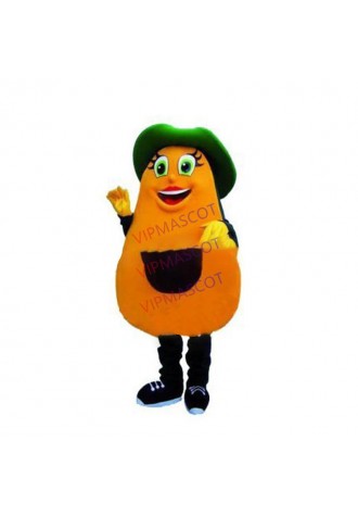 mascot AVOCADO Mascot Cartoon Costume Fruit Avocado Mascotte Outfit Suit Party Fancy Dress EMS FREE SHIPPING