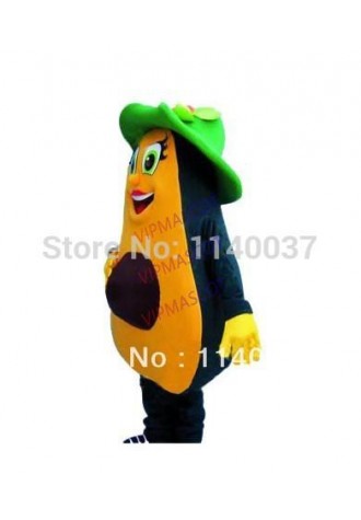 mascot AVOCADO Mascot Cartoon Costume Fruit Avocado Mascotte Outfit Suit Party Fancy Dress EMS FREE SHIPPING