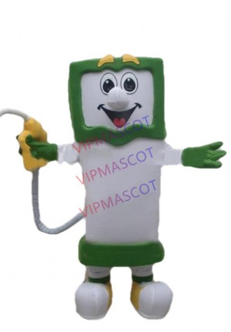 mascot High Quality Gas Pump Mascot Costume Adult Size Gas Pump Cartoon Character Mascotte Outfit Suit EMS FREE SHIPPING