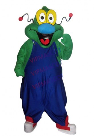 mascot New Style Alien EXTRATERRESTRIAL Mascot Costume Cartoon Character Mascotte Outfit Suit Fancy Dress EMS FREE SHIPPING