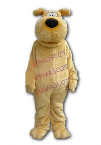 mascot Light Brown Furry Dog SNOCRATES Adult Mascot Costume for Sale Animal Mascote Costume Cartoon Mascotte Outfit Suit
