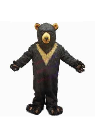 mascot EMS FREE SHIPPING! Burly Black Bear Mascot Costume