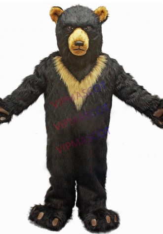mascot EMS FREE SHIPPING! Burly Black Bear Mascot Costume
