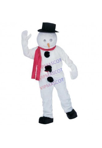mascot White Snowman Mascot Costume Adult Size Happy Winnter Christmas Holiday Mascotte Outfit Suit Fancy Dress