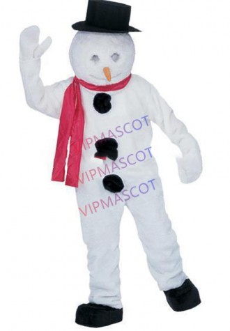 mascot White Snowman Mascot Costume Adult Size Happy Winnter Christmas Holiday Mascotte Outfit Suit Fancy Dress