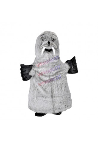 mascot costume cosplay Grey Walrus Mascot Costume Cartoon Character carnival costume fancy Costume party