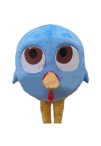 mascot Blue Turkey Poult of Free Birds Mascot Costume (can change color) Cartoon Character Carnival Cosply Mascot FREE SHIP